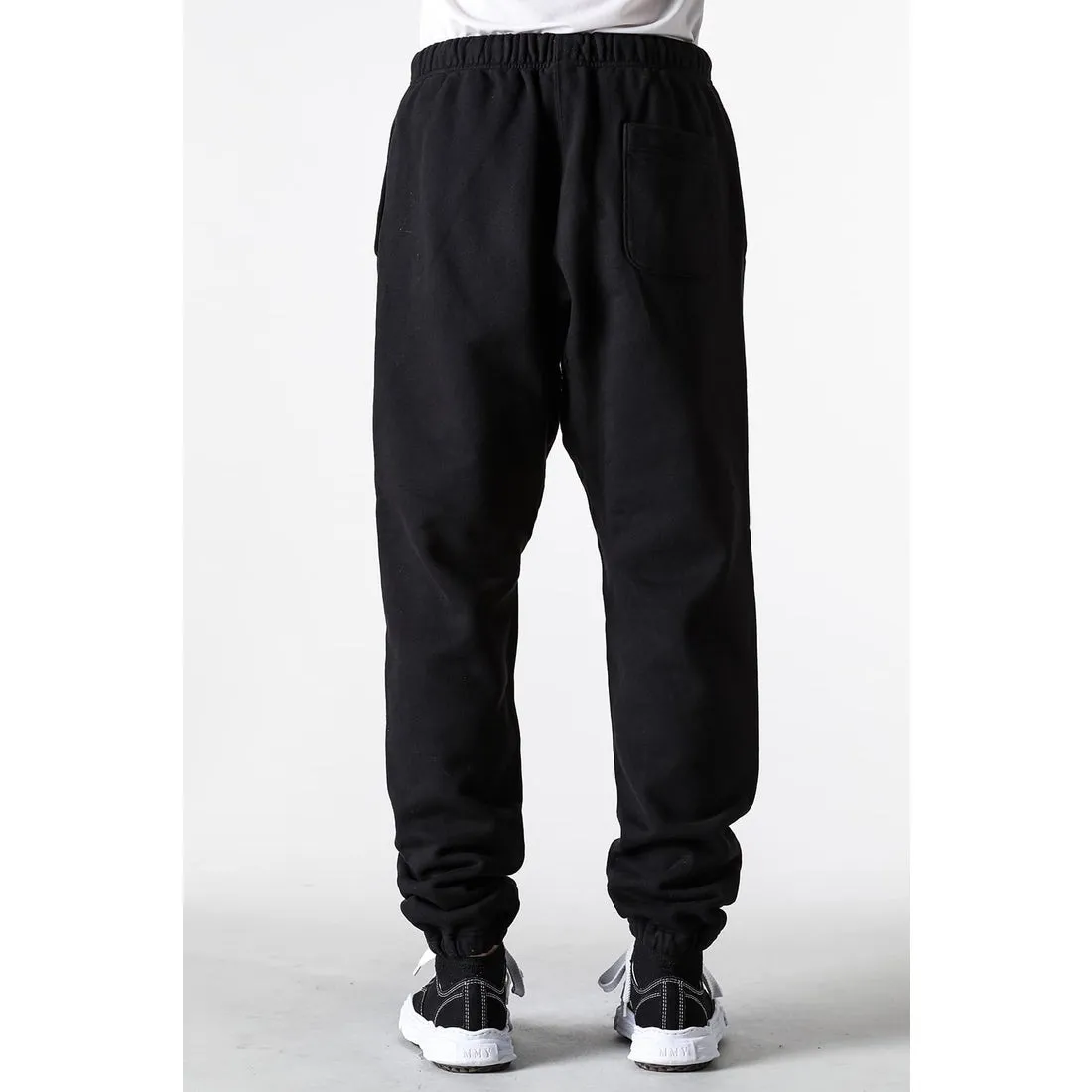 SAINT Mxxxxxx RIBON SAINT Sweat Pants/BLK Basic SAINT LOGO sweatpants Black S-XL God-cut Loose fit Four-needle six-thread boneless sewing Upper body comfortable Original light fleece sweatshirt fabric Original consistent fruit logo/angel logo